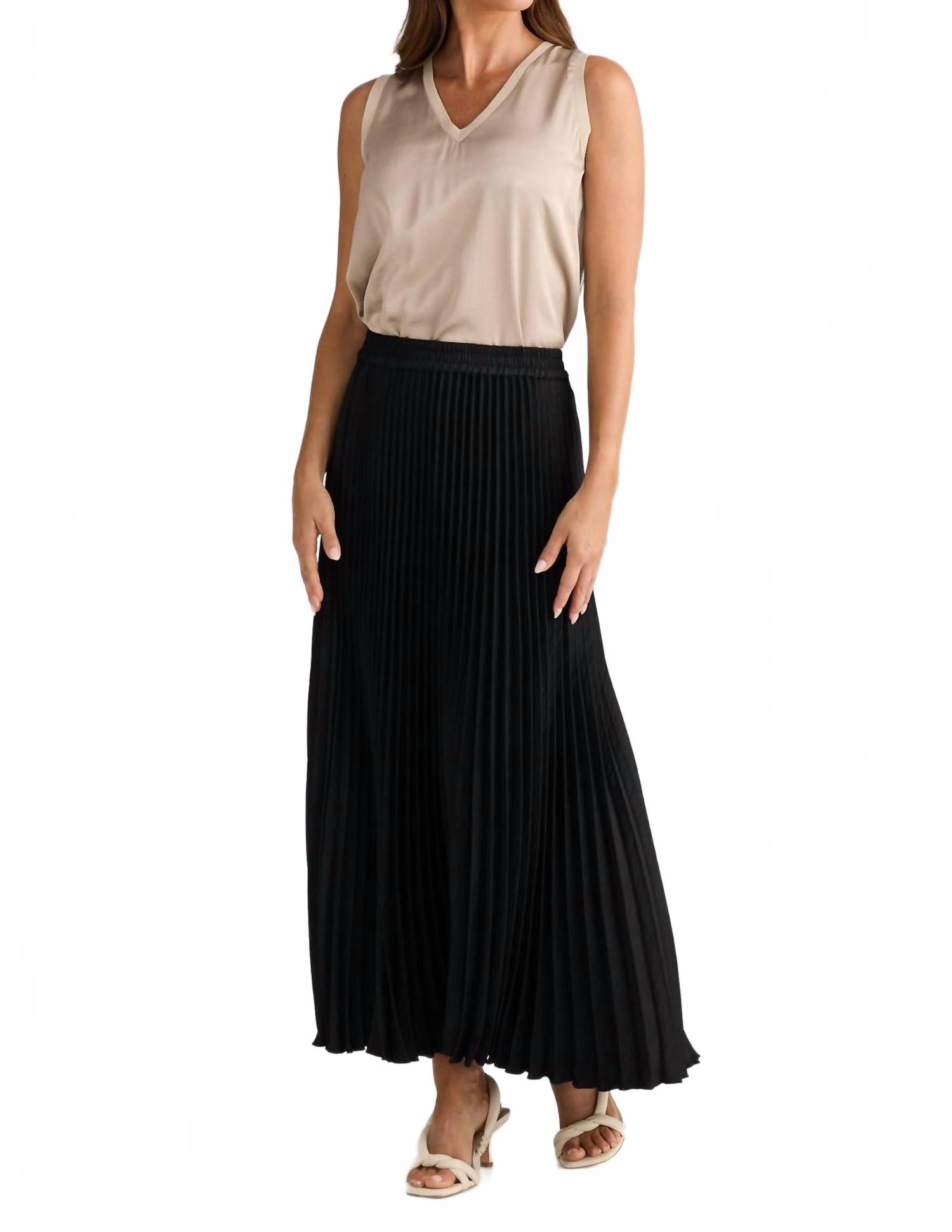 

Brave + True Плиссированная макси-юбка Alias ​​черного цвета