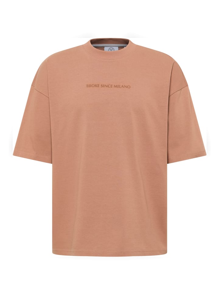 

Carlo Colucci Футболка Farris коричневого цвета, Коричневый, Carlo Colucci Футболка Farris коричневого цвета