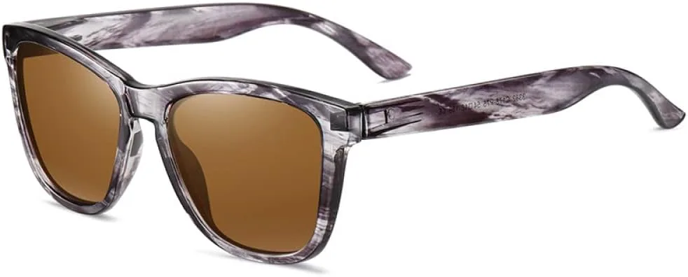 

Женские поляризованные солнцезащитные очки UV400 Мужские солнцезащитные очки Цветные оправы для очков Велоспорт Вождение Спорт Путешествия Очки generic, Tea Wood Tea