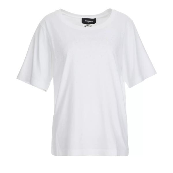

Футболка t-shirt mit steinchen Dsquared2, белый
