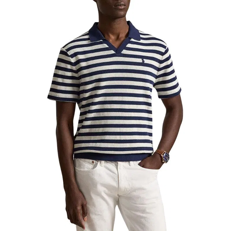 Поло мужское стандартный крой Marine Blue Polo Ralph Lauren — фото 4