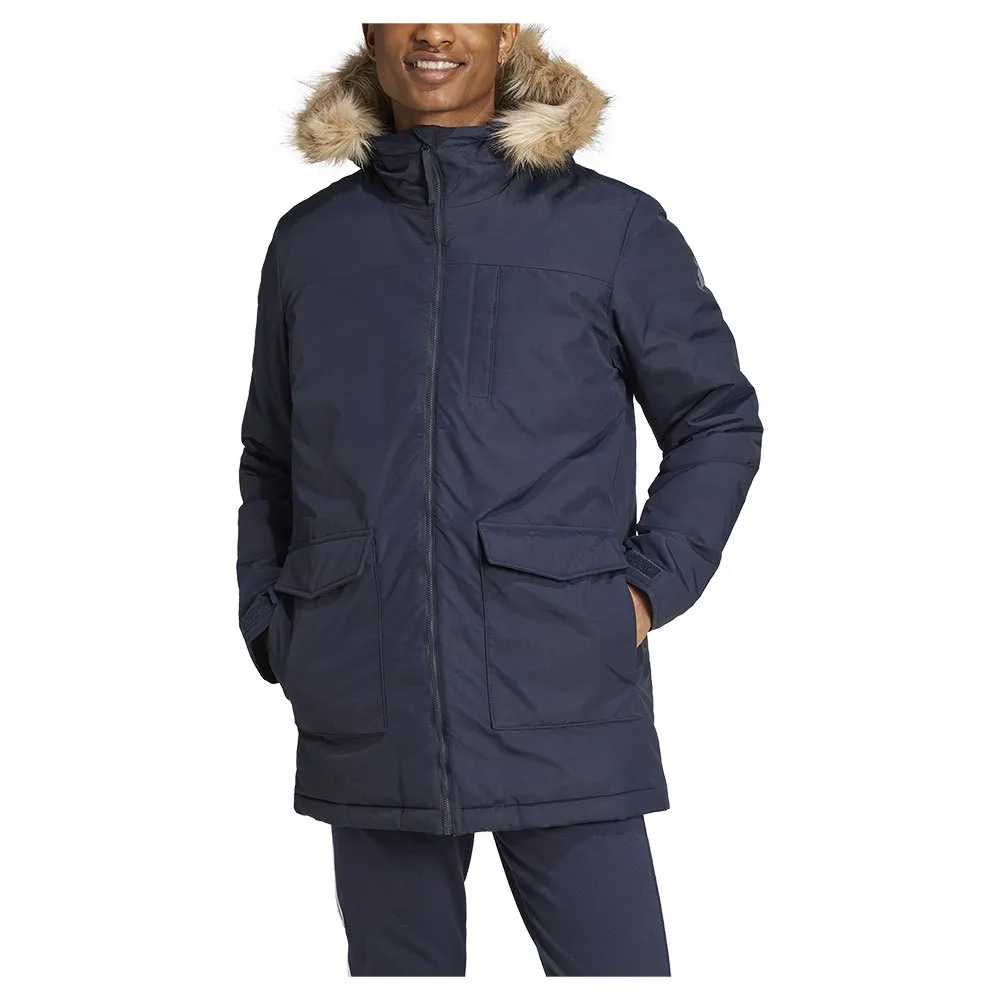 

Парка adidas Paveric Fur, серый