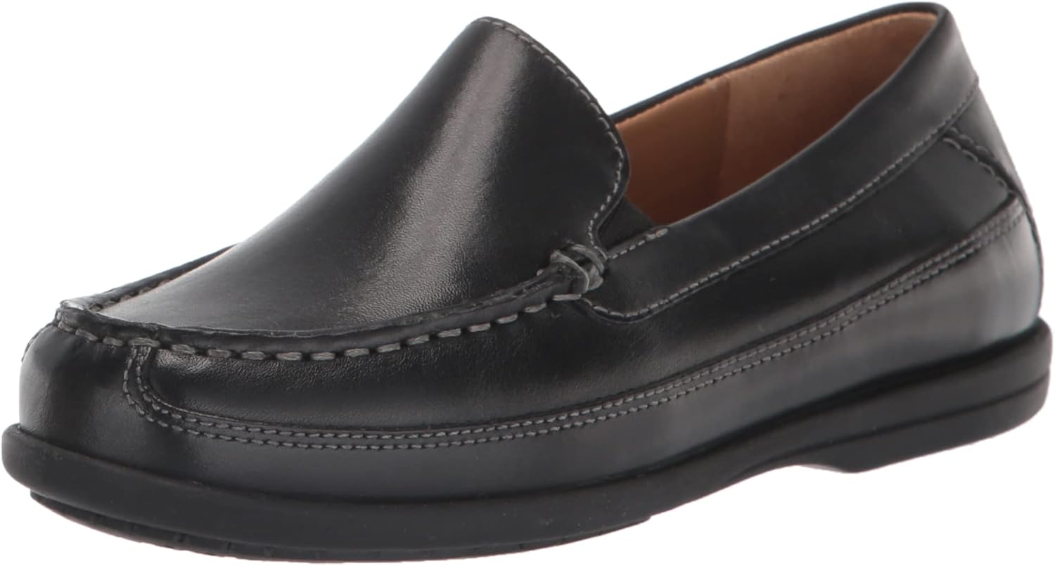 

Johnston & Murphy Большие дети Locklin Венецианские повседневные лоферы для мальчиков, черный