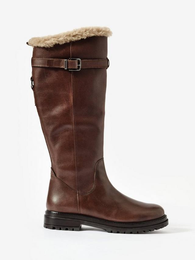 Кожаные ботинки до колена Mint Velvet, Brown