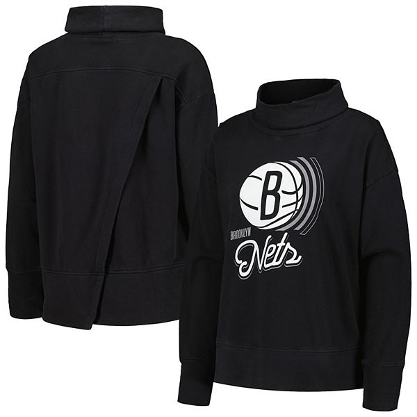 

Женский черный свитшот Brooklyn Nets Sunset Levelwear