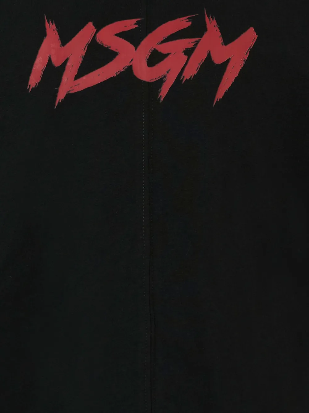 Футболка с короткими рукавами и принтом логотипа MSGM Kids, черный — фото 3