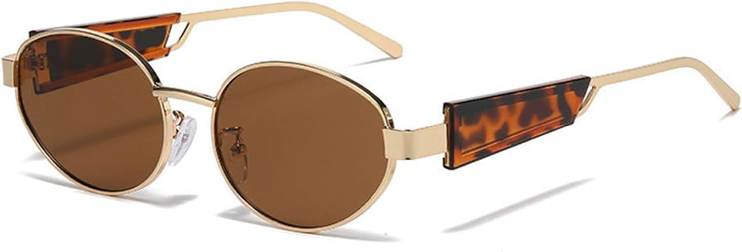 

Солнцезащитные очки Willochra Fashion Oval для женщин, роскошная металлическая оправа, модные зеленые солнцезащитные очки для мужчин, классические винтажные круглые очки UV400, C10