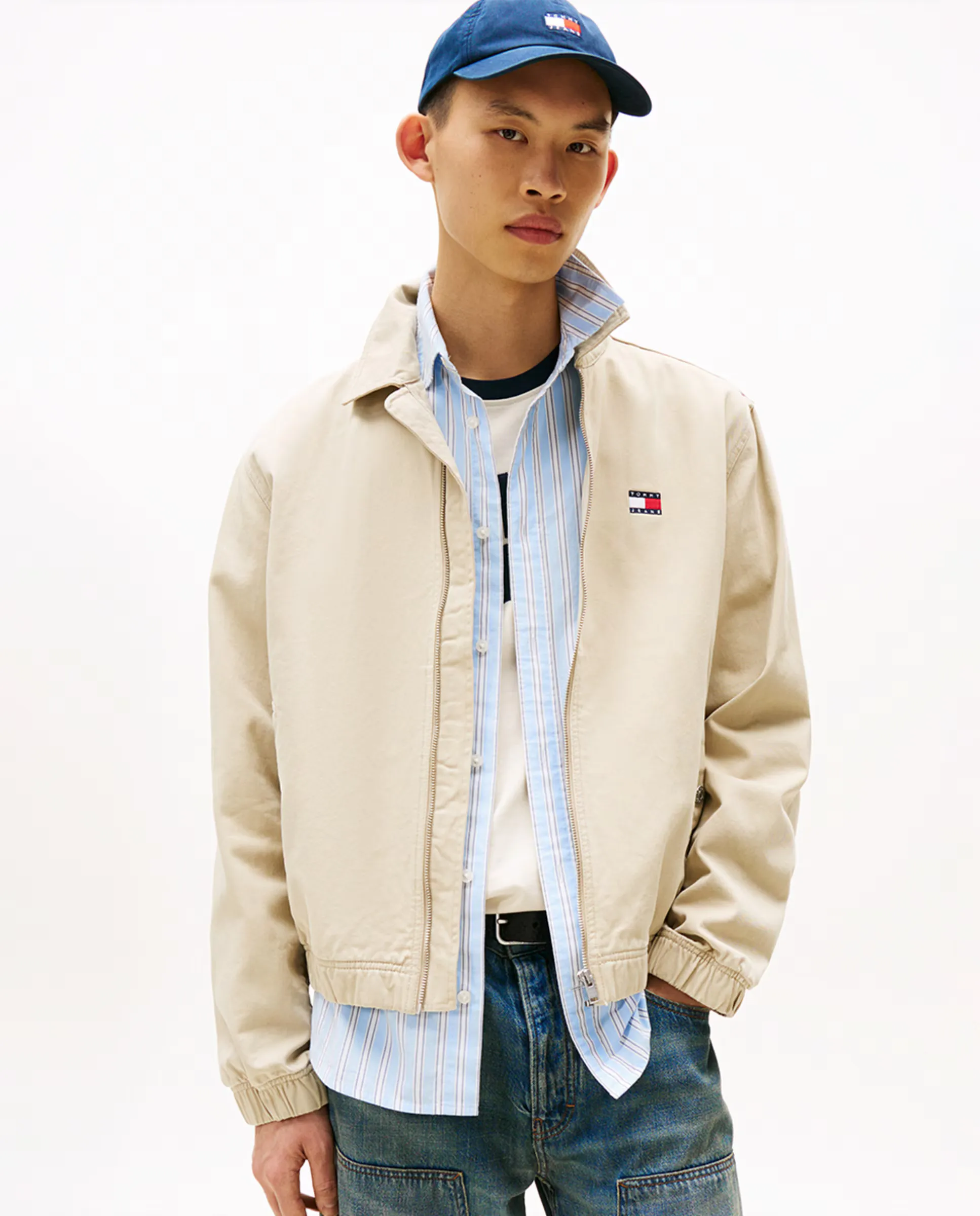 

Куртка мужская типа бомбер регулярного кроя Tommy Jeans, бежевый