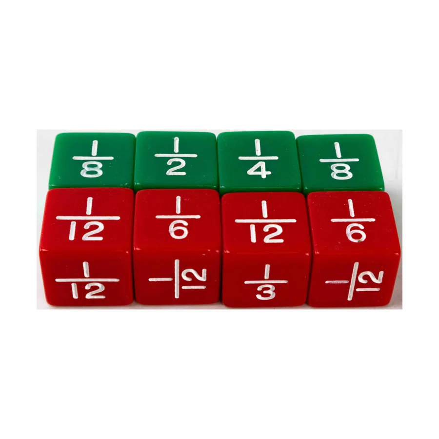 

d6 дробные кости – кратные 1/2 и 1/3 (8), Dice - Symbols, Functional & Unique Dice