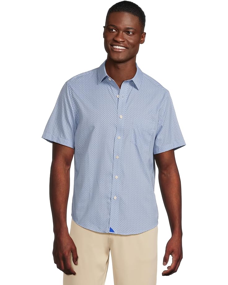 

Рубашка UNTUCKit Performance Short-Sleeve Shirt With Pocket, синий