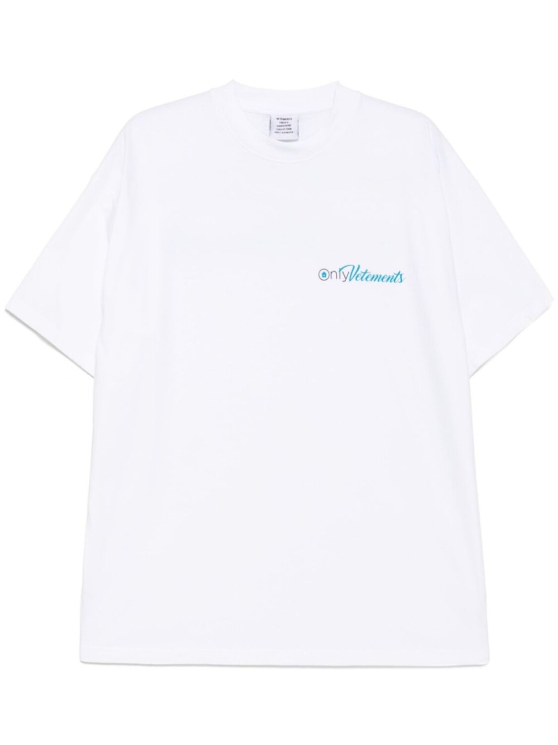 

Футболка с логотипом VETEMENTS, белый