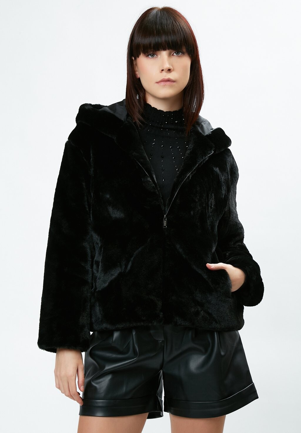 

Зимняя куртка HOODED INFLUENCER, черный