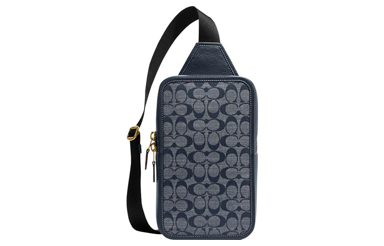 

Салливан Кожаная С Текстилем Наплечная Сумка Кроссбоди Маленького Размера Мужская Джинсовая COACH