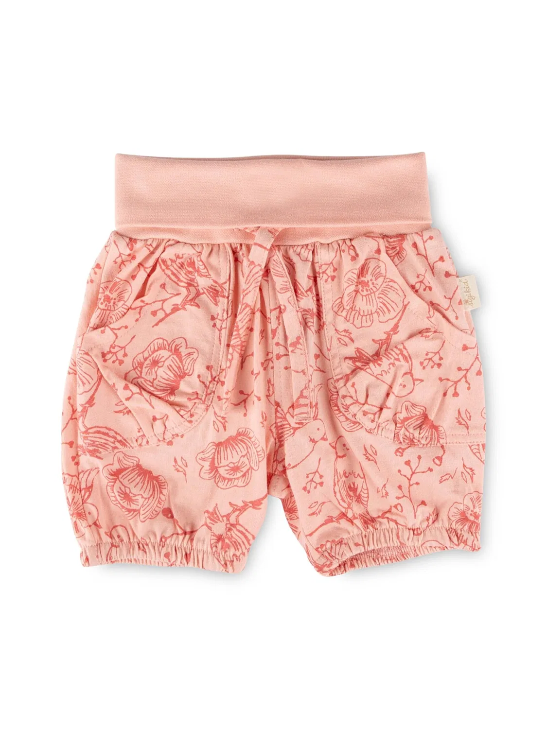 Брюки Sigikid Regular Pants Shorts Pink Birds светло-розового цвета