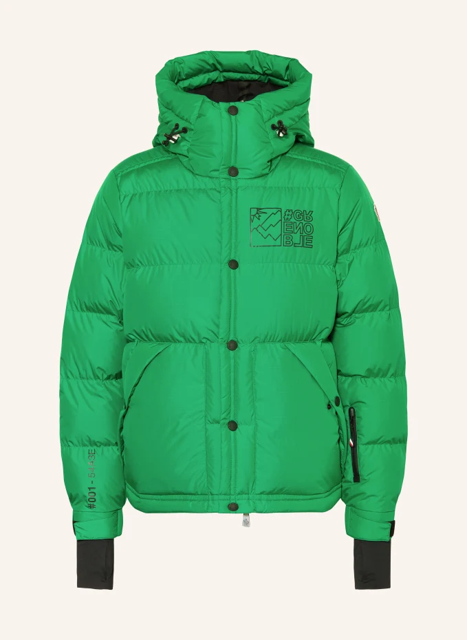 

Лыжная пуховик cristaux Moncler Grenoble, зеленый