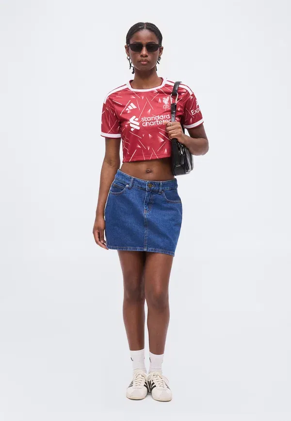 Футболка Liverpool FC 26/27 Home Crop Club Wear Adidas Performance, активный бордовый — фото 2