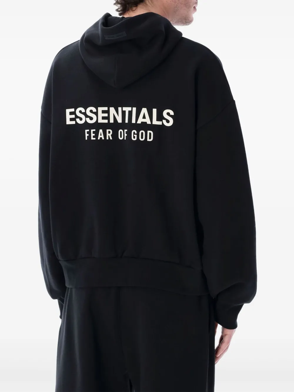 Флисовое худи FEAR OF GOD ESSENTIALS, черный — фото 2