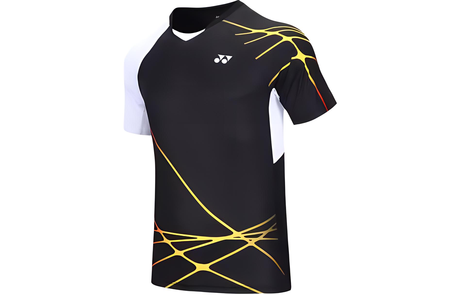 

Футболка для бадминтона мужская с V-образным вырезом Moderate YONEX, черный