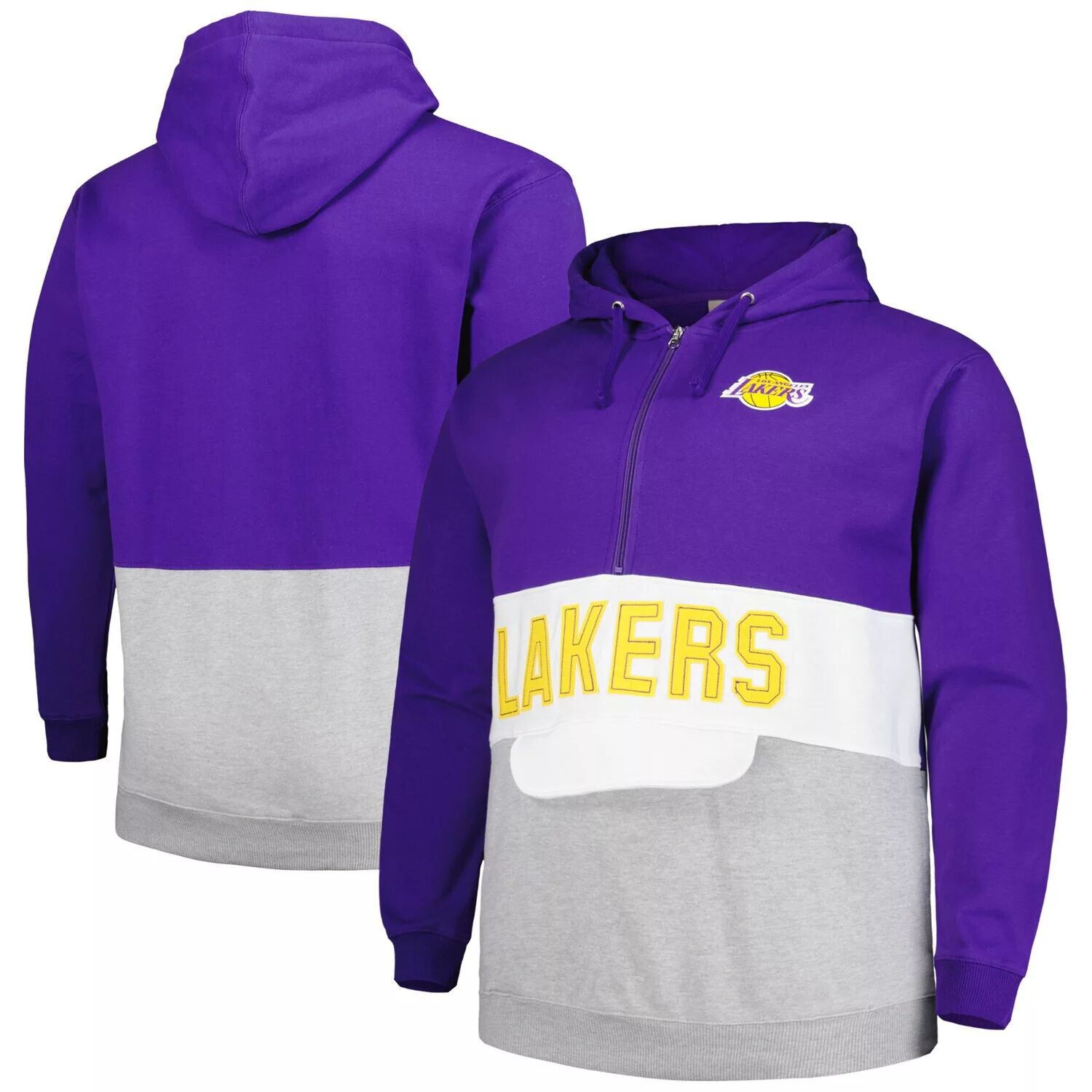 

Мужская фиолетовая толстовка с капюшоном Los Angeles Lakers Big & Tall Anorak с половиной молнии Fanatics, Фиолетовый, Мужская фиолетовая толстовка с капюшоном Los Angeles Lakers Big & Tall Anorak с половиной молнии Fanatics