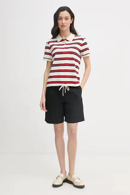 Шорты чинос из эластичного хлопка Tommy Hilfiger, черный — фото 2