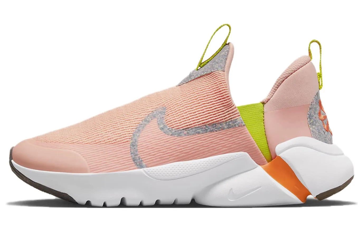 Nike Flex Plus Slip Resistant Abrasion Resistant низкие детские кроссовки для бега Arctic Orange
