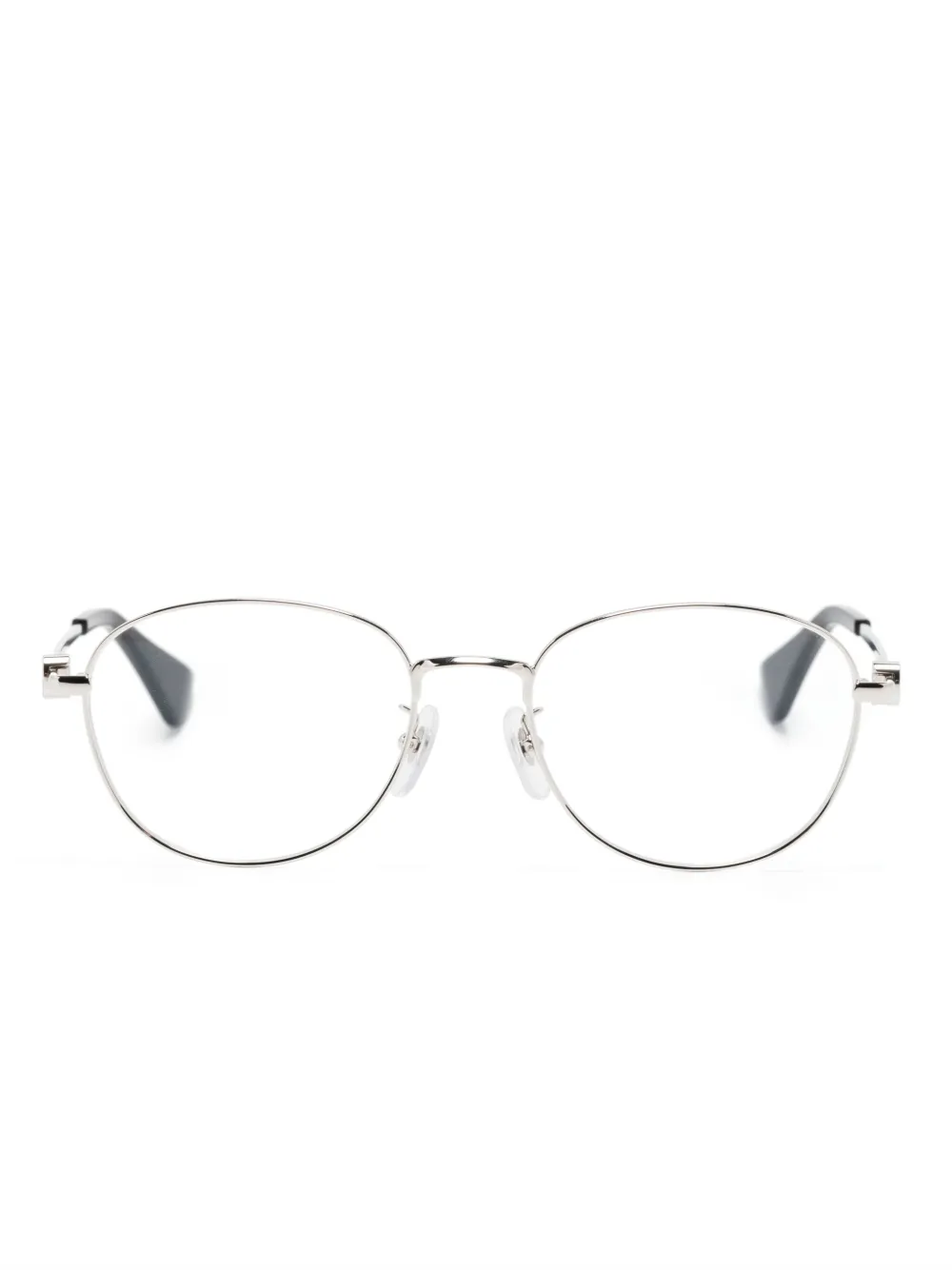 

Очки в круглой оправе с логотипом Cartier Eyewear, серебяный