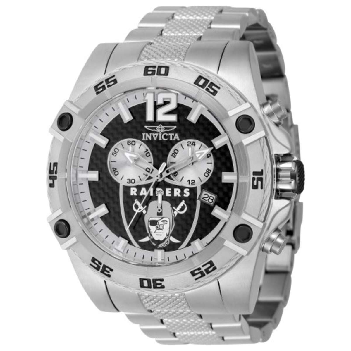 

Мужские кварцевые часы Invicta NFL 52 мм, черный