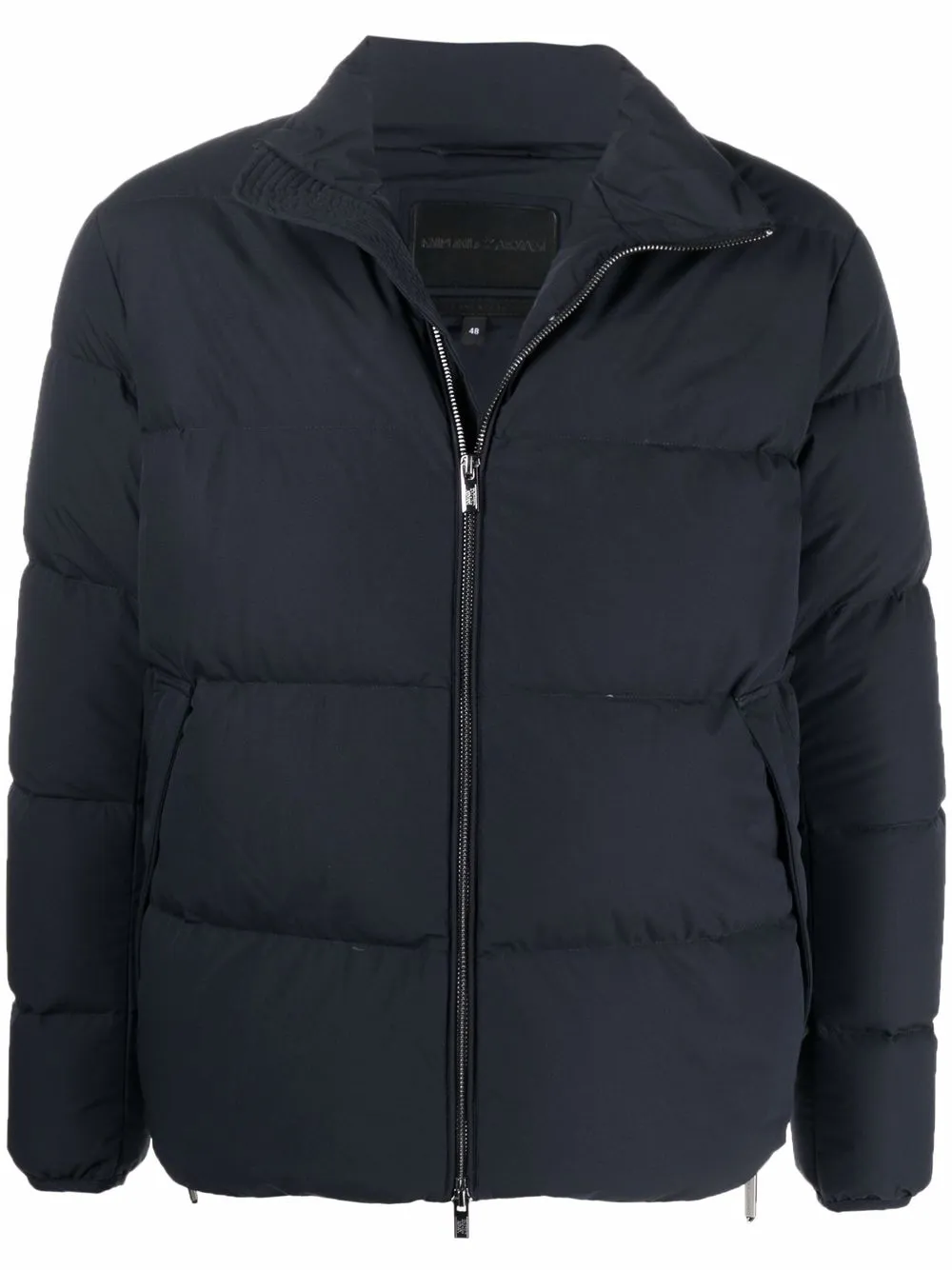 

Пуховик на молнии EMPORIO ARMANI, синий