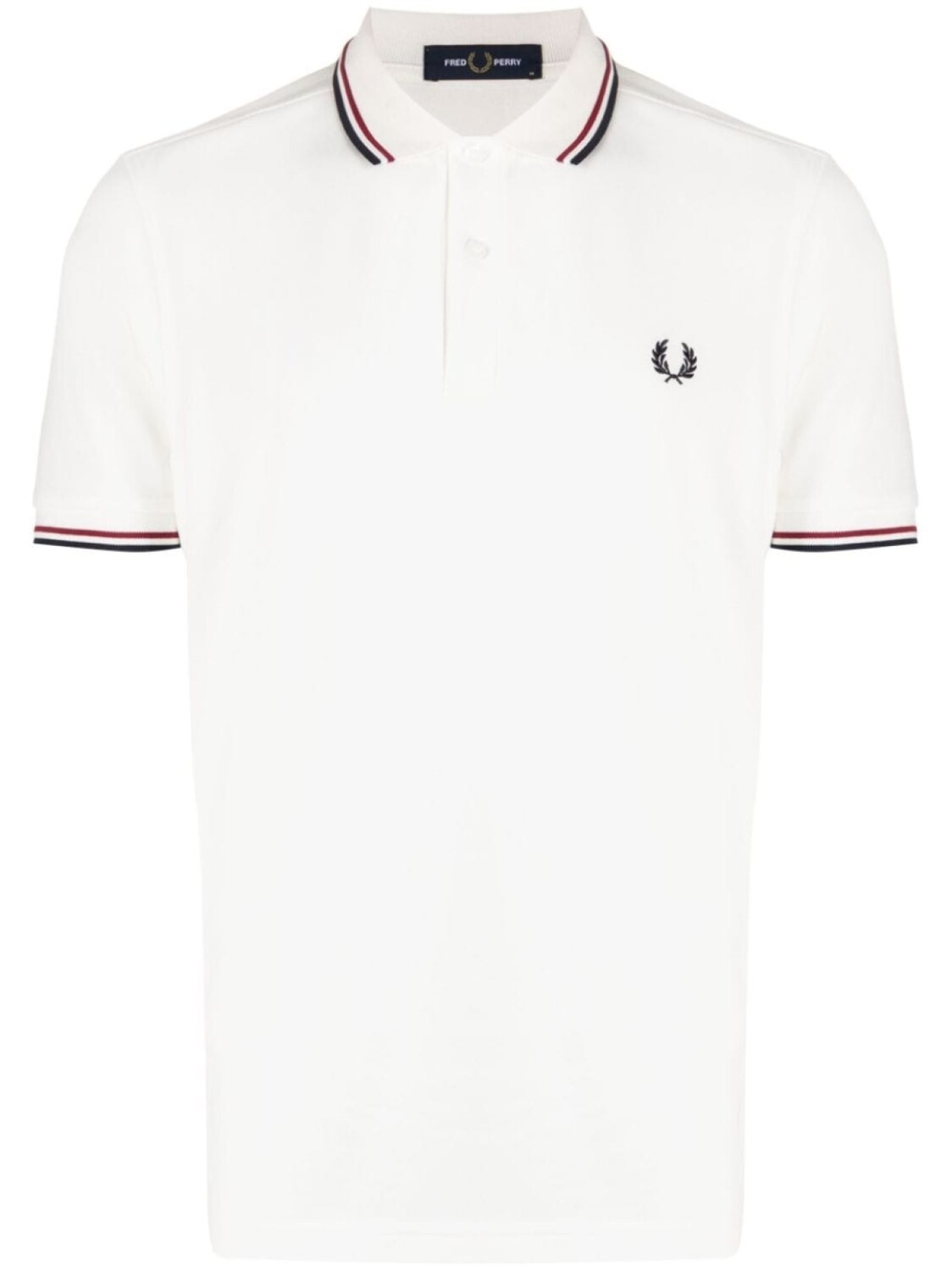 

Fred Perry рубашка поло с контрастной отделкой, белый