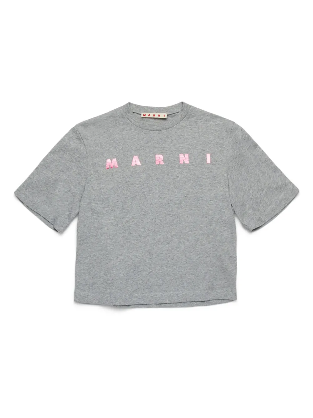 

Футболка с логотипом Marni Kids, серый