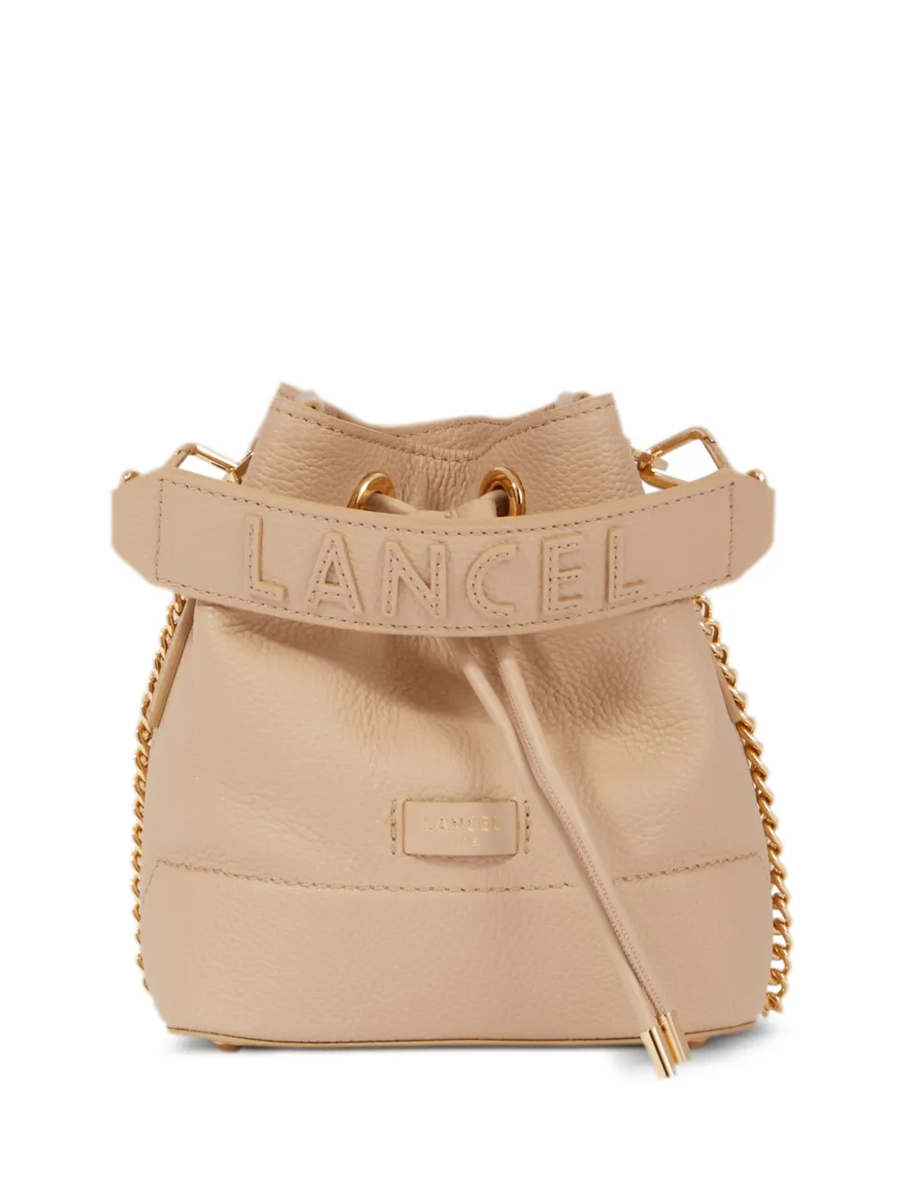 

Кожаная мини-сумка Ninon Lancel, нейтральный