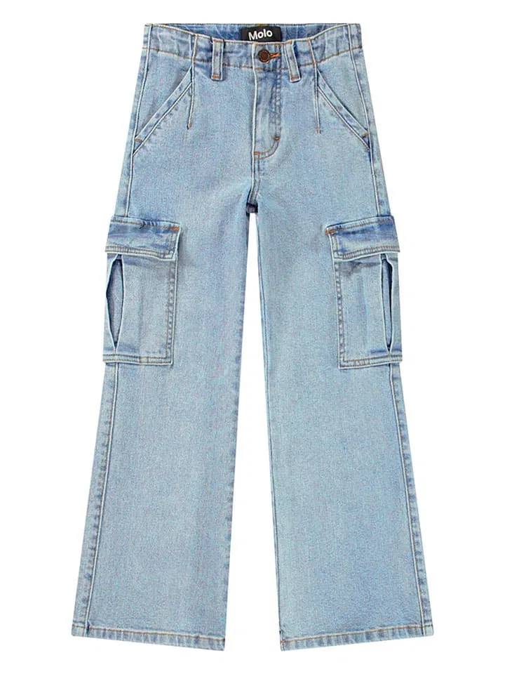 Джинсы карго regular fit Molo, голубой