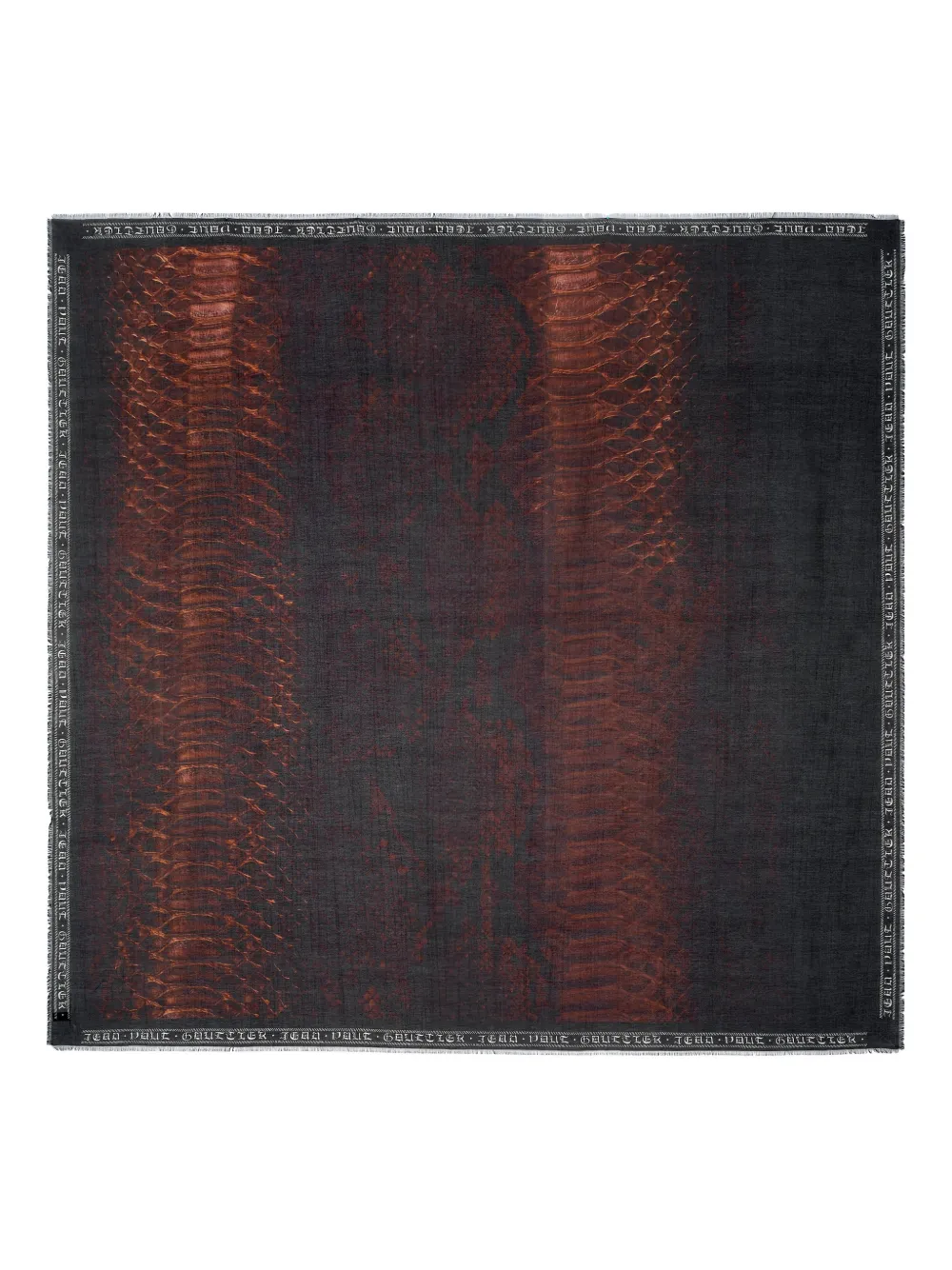 

Шарф с принтом Python Jean Paul Gaultier, черный