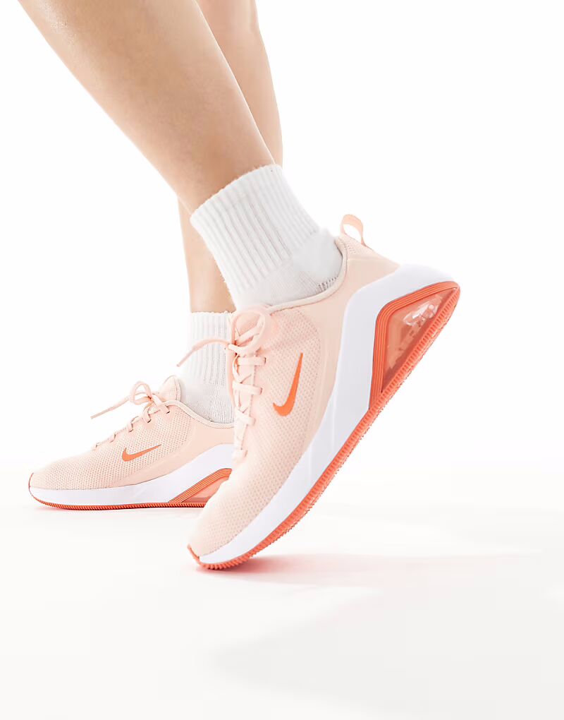 Кроссовки унисекс Nike Training Air Zoom Bella 7 розового и белого цветов