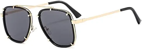 

Винтажные солнцезащитные очки 2027 года для женщин, мужские солнцезащитные очки, ретро-стиль, градиентные, модные, с защитой от УФ-излучения UV400 MTZJH, Black