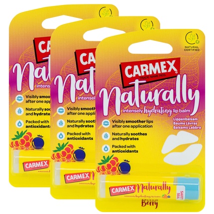 

Naturally Berry Бальзам для губ Натуральный увлажняющий стик 4,25 г, Carmex