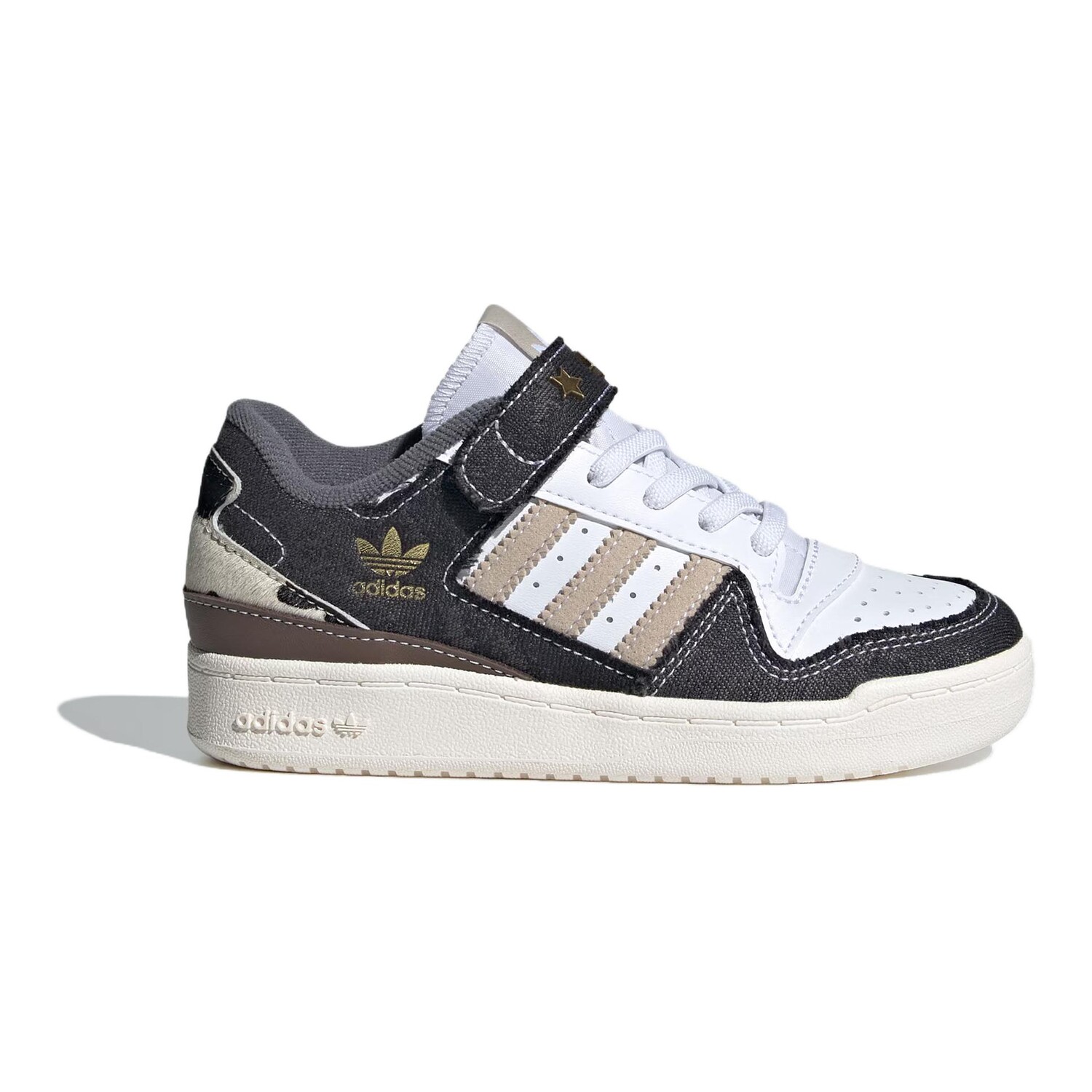 Кроссовки adidas originals FORUM Kids Skateboarding Shoes Kids Low-top White/Light Brown/Dark Grey, белый — фото 2