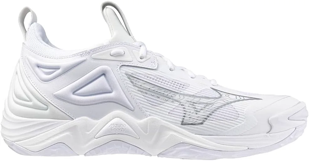 Мужские волейбольные кроссовки Mizuno Wave Momentum 3, белый/серебристый — фото 4