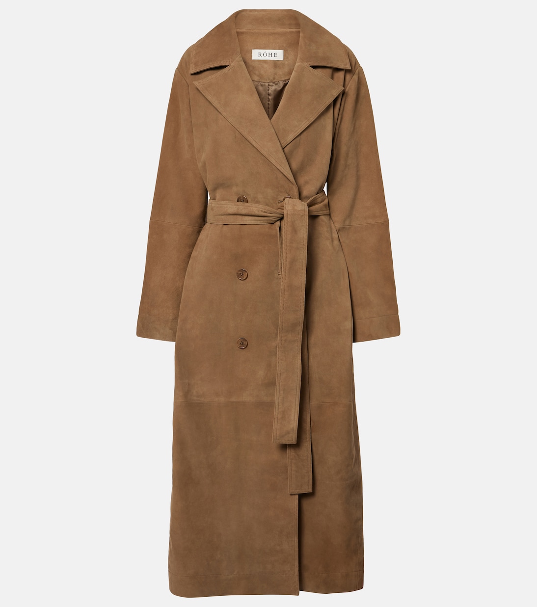 

Пальто-накидка из замши Róhe, Light Khaki