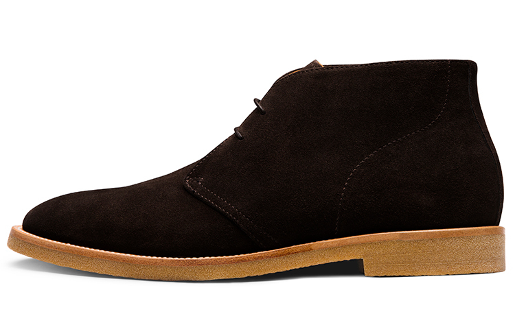 Британские бизнес-кэжуал замшевые desert boots мужские THOM WILLS, [Box]темно-серый E039-Y1 (Comes with Socks) — фото 4