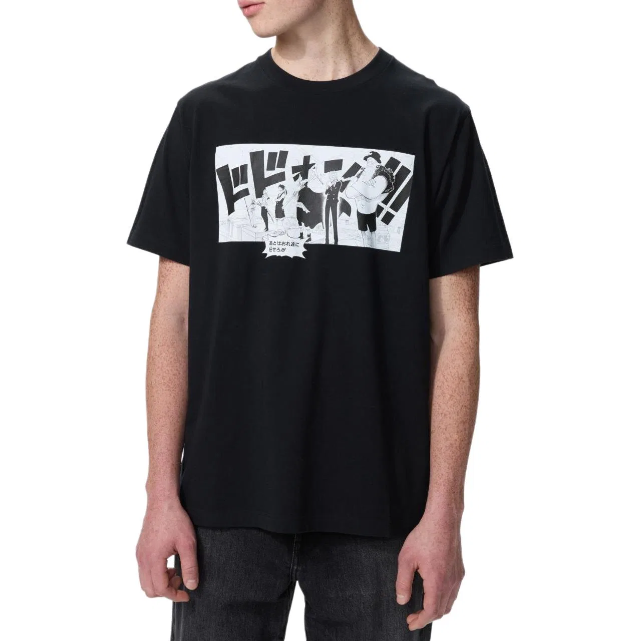 Футболка Uniqlo x Haizeiwang Lianmingkuan SS26 черная — фото 3