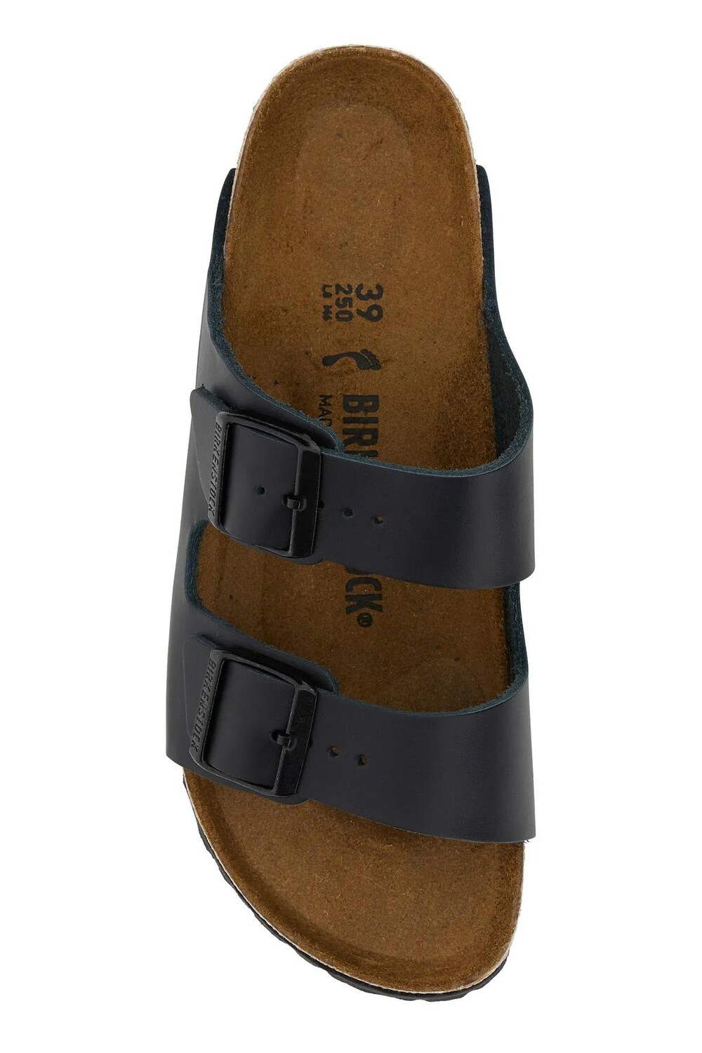 Сандалии Birkenstock Arizona Natural Leather узкие, черный — фото 2