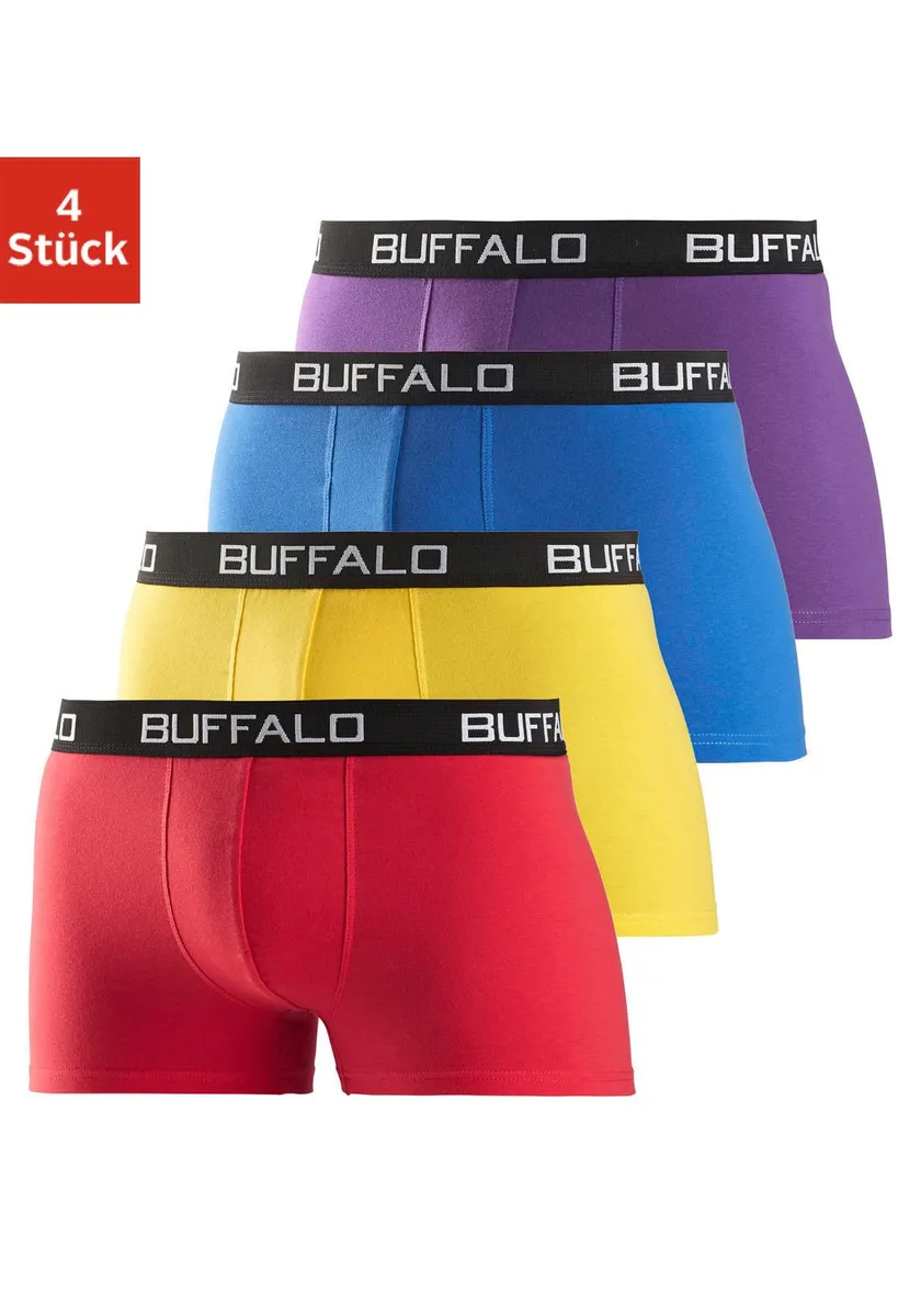 

Buffalo Boxer "Боксерские шорты мужские" (4 шт.) из смеси хлопка, красный