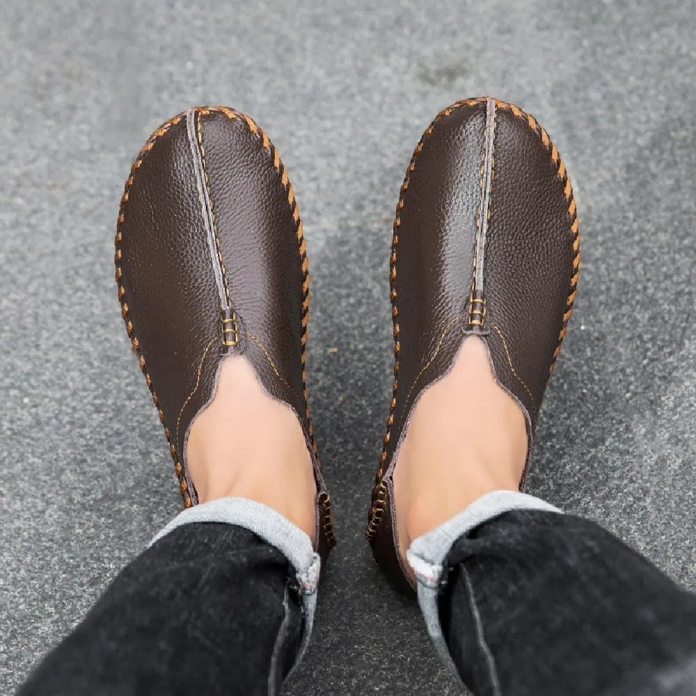 Мокасины кожаные Asifn Moccasins, темно-коричневый — фото 2