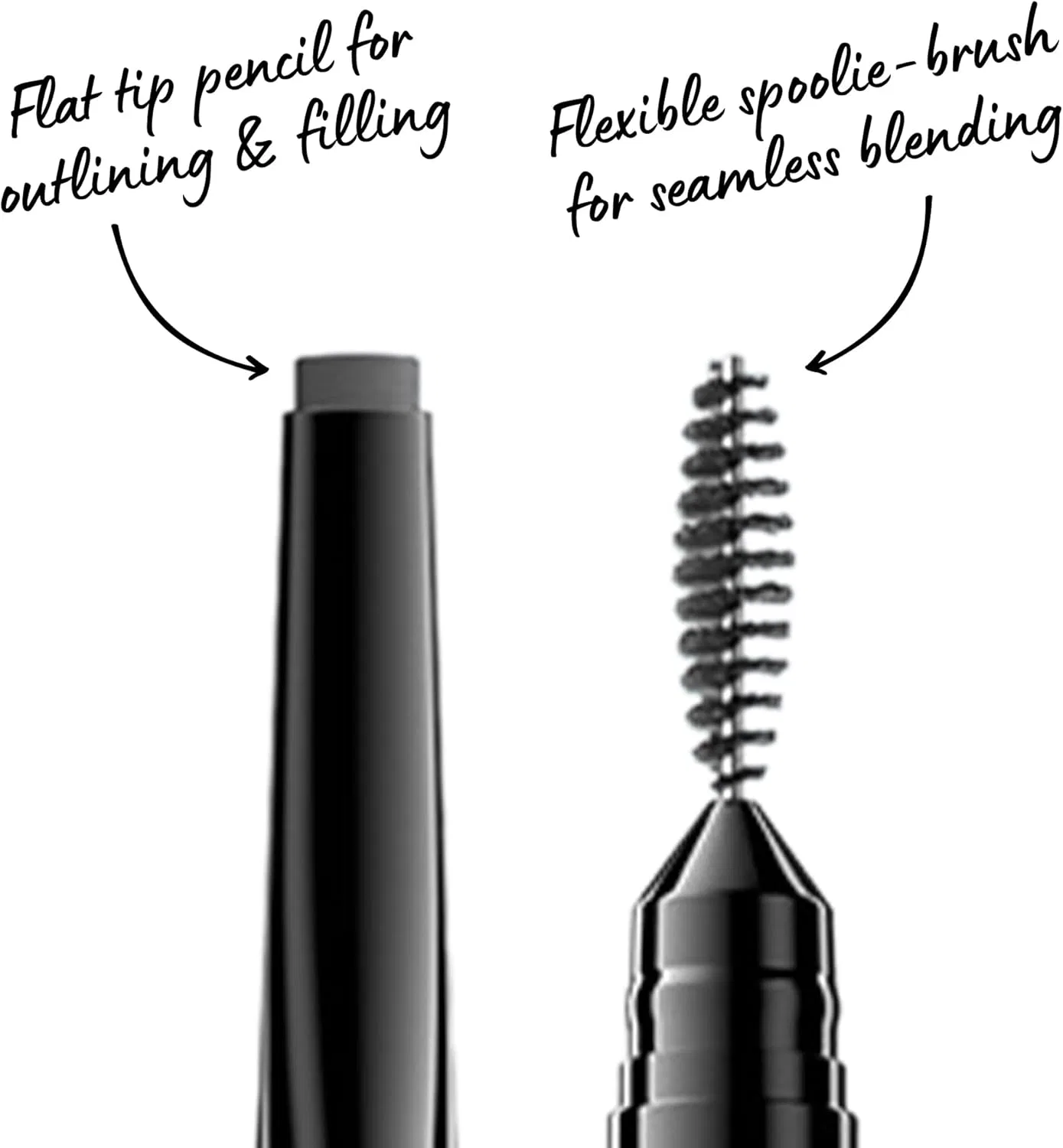 Карандаш для бровей NYX Professional Makeup Precision Brow Pencil, угольный — фото 2