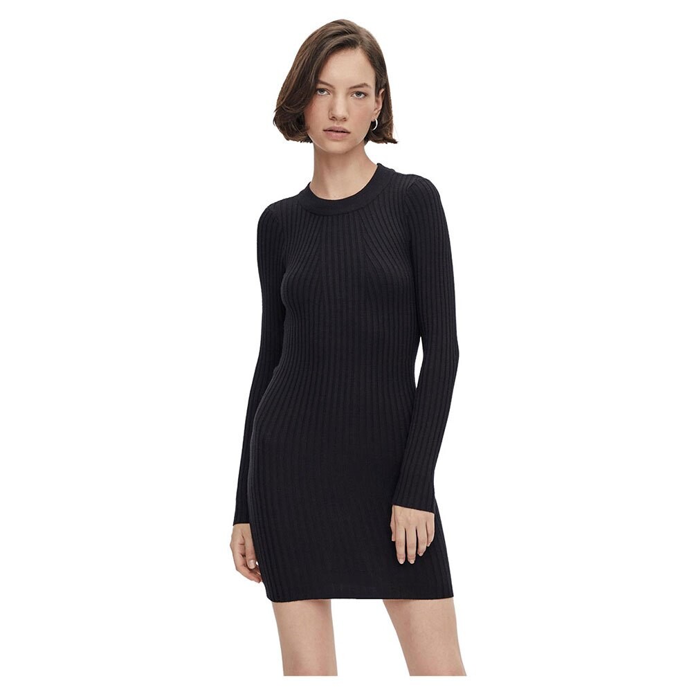 

Платье Pieces Crista Long Sleeve O Neck Knit, черный