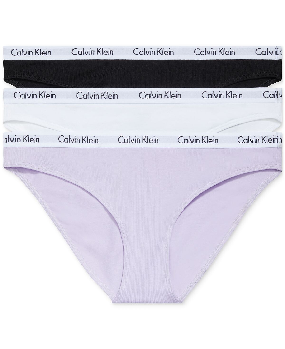 

Женское хлопковое нижнее белье, трусы из 3 штук QD3588 Calvin Klein