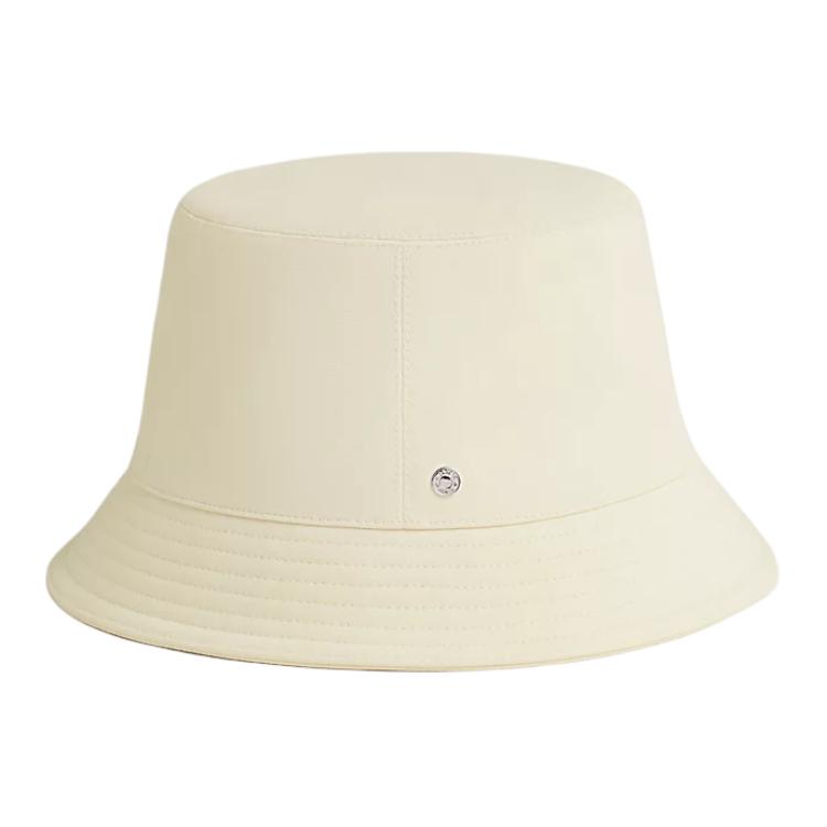 

HERMES Висюзовая ведро шляпа унисекс белая, White