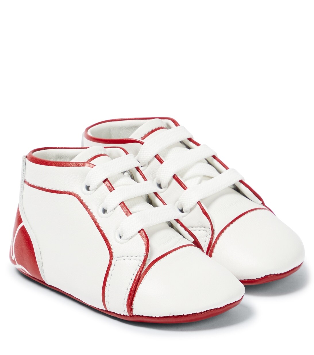 

Кожаные кроссовки Baby Funnyto Christian Louboutin, белый