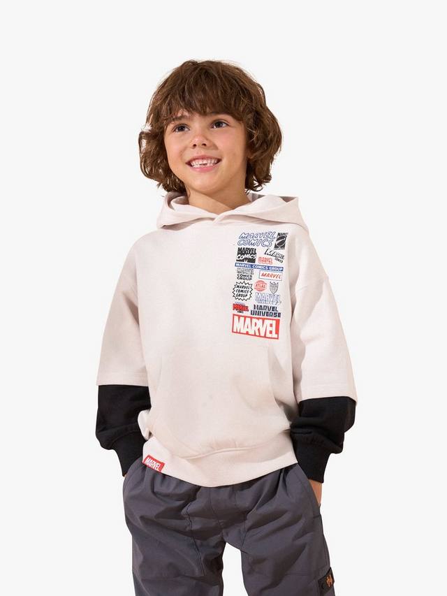 

Детский худи Marvel с двойным слоем Angel & Rocket, Grey